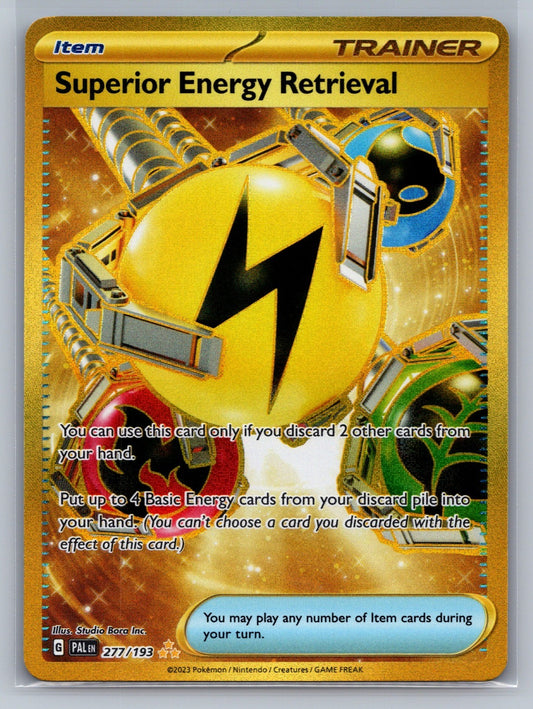 Superior Energy Retrieval Holo Hyper Rare 277/193 SV02: Paldea Evolved NM
