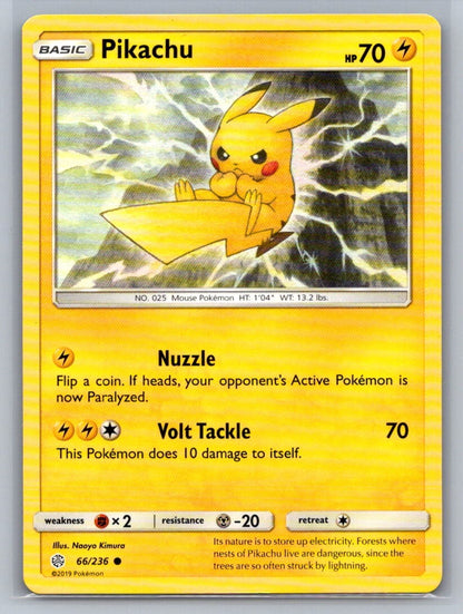 Pikachu Common 66/236 SM - Cosmic Eclipse NM