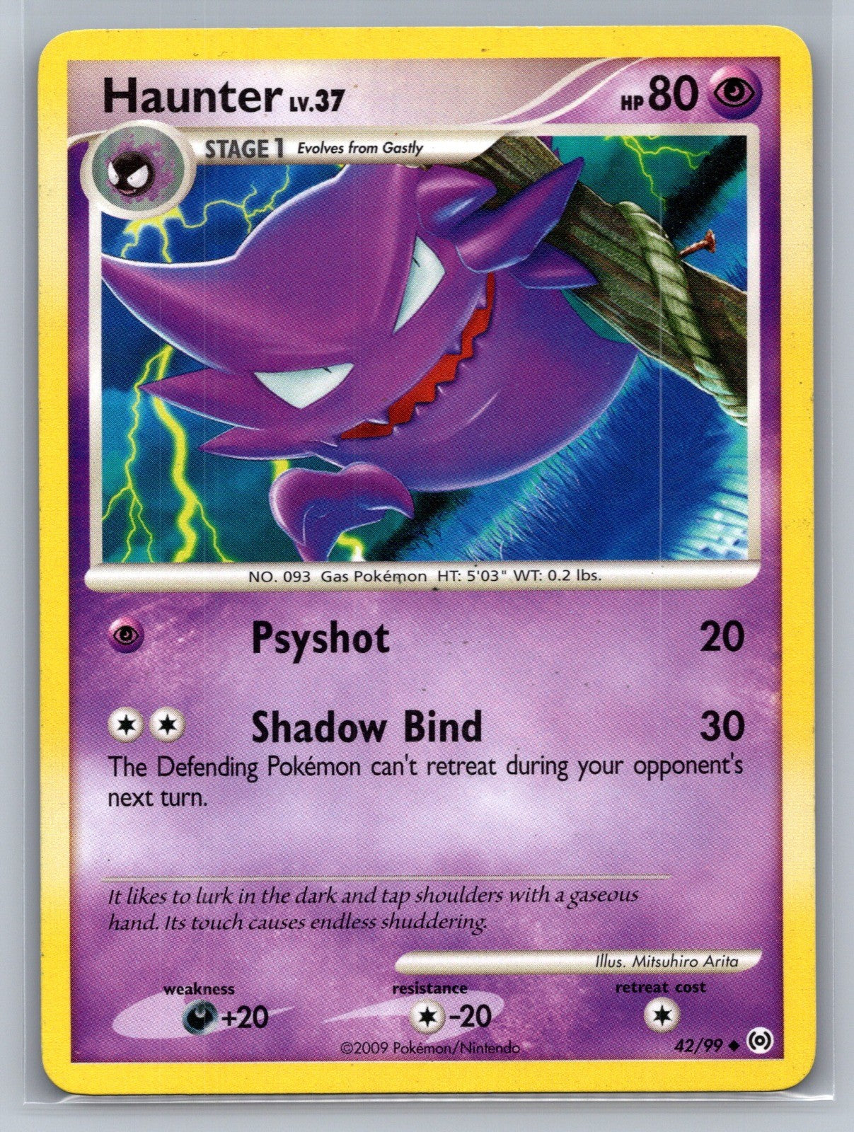 Haunter (42) Uncommon 42/99 Arceus LP