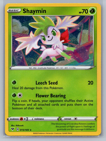 Shaymin - (Cosmos Holo) Holo Rare 015/185 Miscellaneous Cards & Products NM