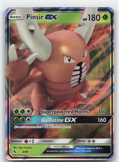 Pinsir GX Holo Ultra Rare 6/68 Hidden Fates NM