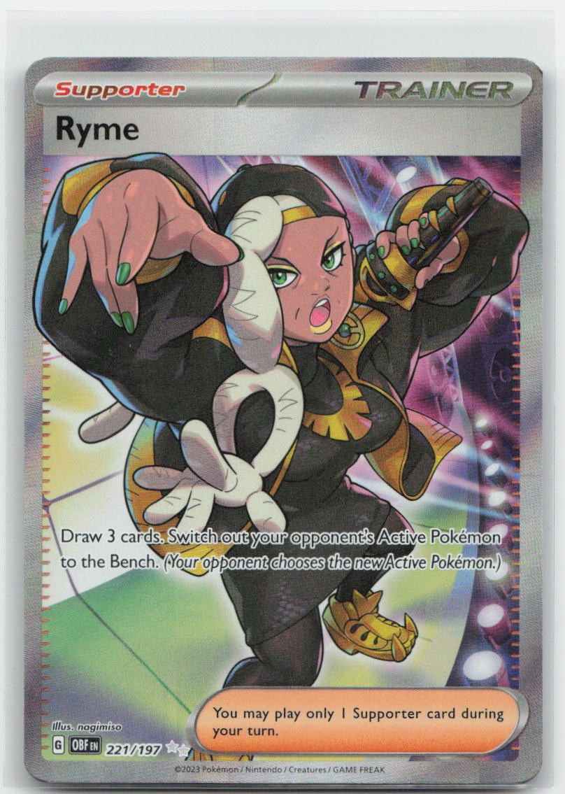 Ryme - Holo Ultra Rare 221/197 SV03: Obsidian Flames NM