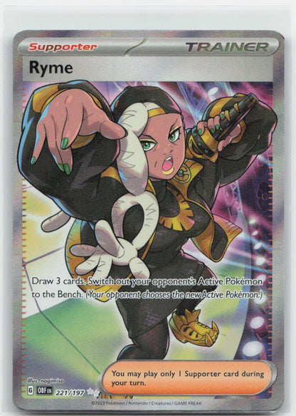 Ryme - Holo Ultra Rare 221/197 SV03: Obsidian Flames NM