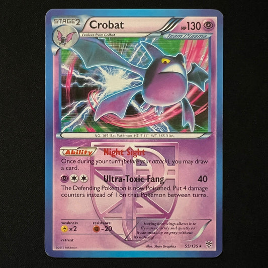 Crobat (Team Plasma) Holo Holo Rare 55/135 Plasma Storm MP