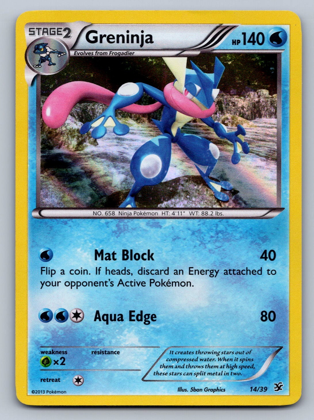 Greninja 14/39 Water Holo Kalos Starter Set LP