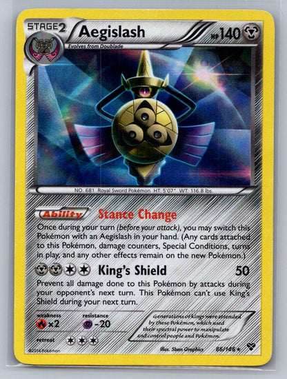 Aegislash (86) Holo Holo Rare 86/146 XY Base Set LP