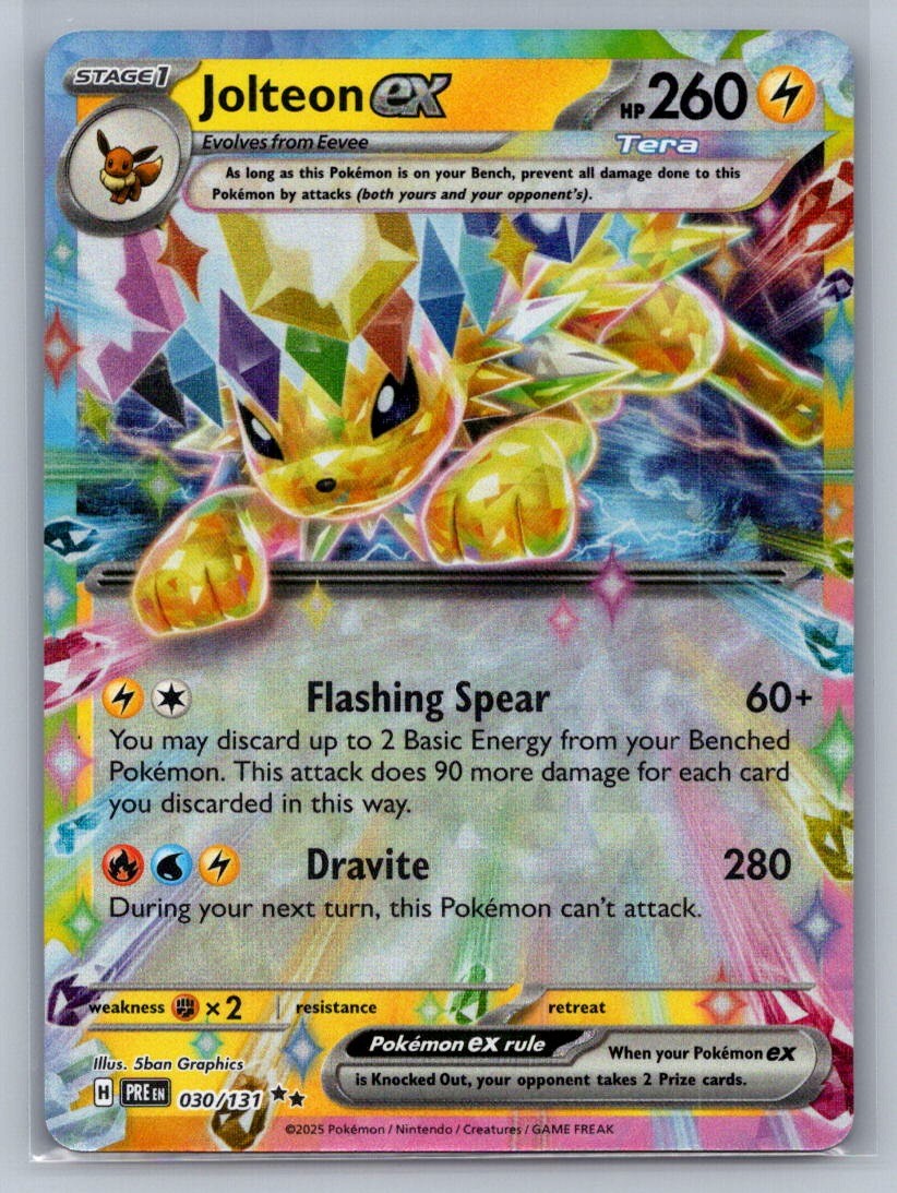 Jolteon ex - Holo Double Rare 030/131 SV: Prismatic Evolutions NM