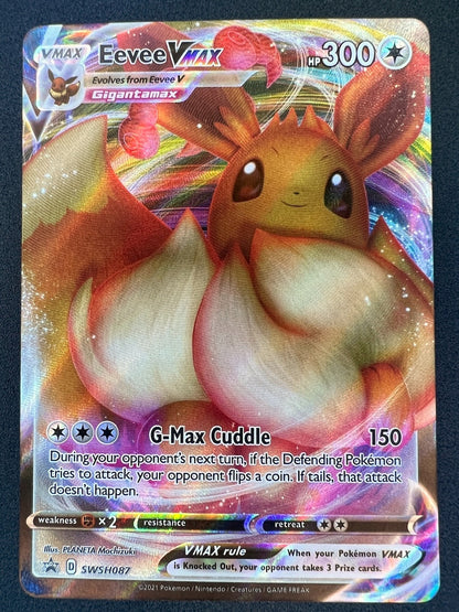 Eevee VMAX - SWSH087 - Pokemon Sword & Shield Promo Full Art Ultra Rare Card LP+