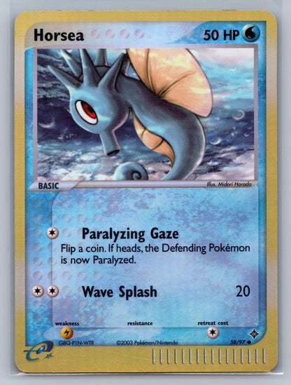 Horsea - Reverse Holo Common 58/97 Dragon LP
