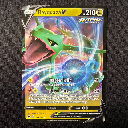 Rayquaza V Ultra Rare Crown Zenith 100/159 Pokemon