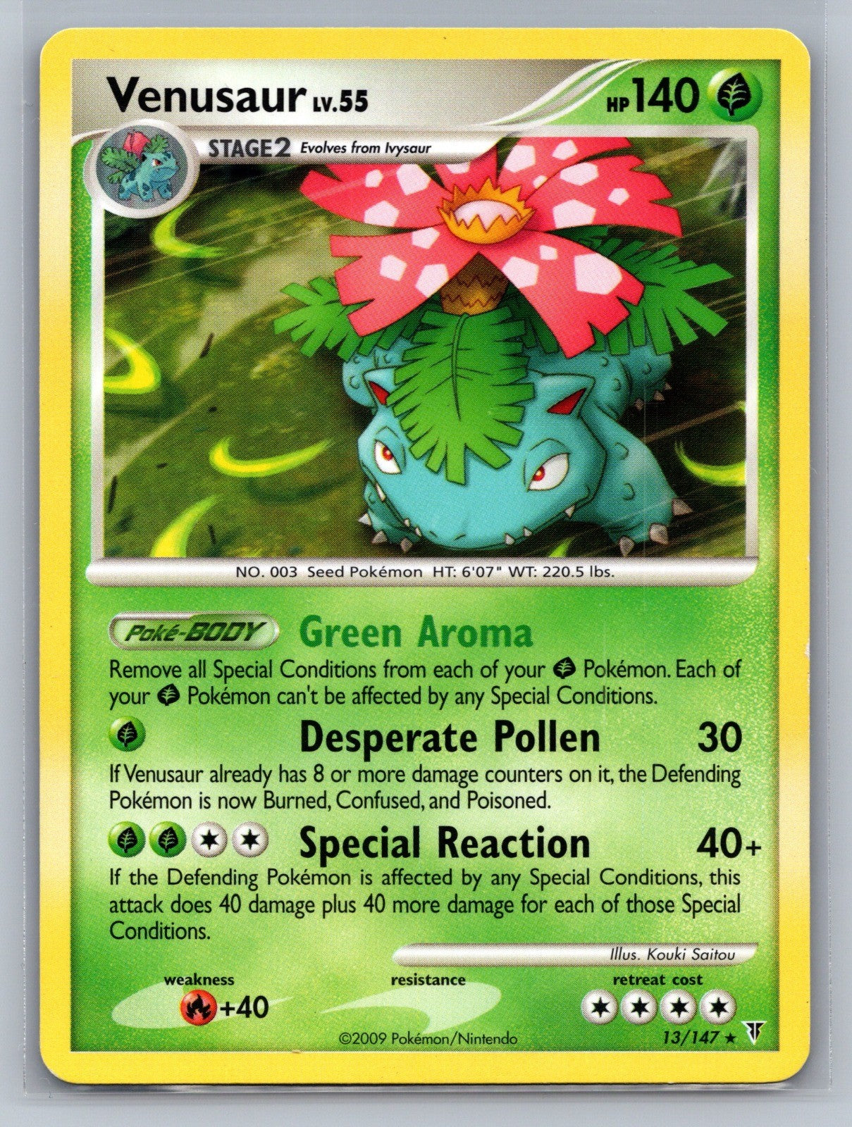 Venusaur (DPPt Supreme Victors) Rare 013/147 Deck Exclusives LP