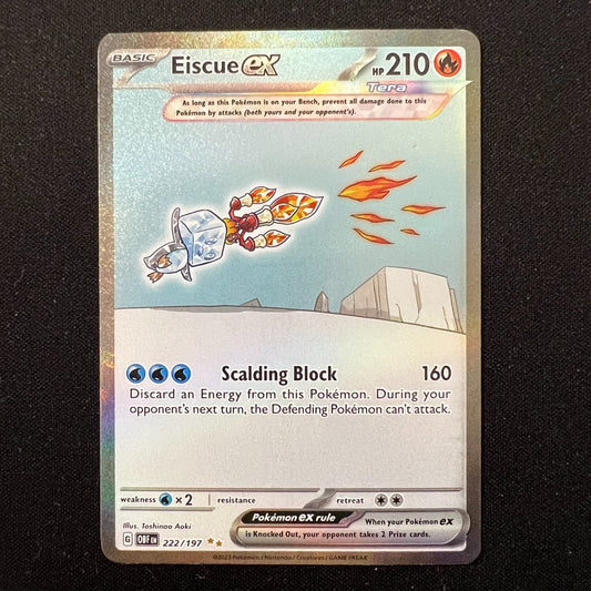 Eiscue ex - 222/197 - Pokemon Obsidian Flames Special Illustration Rare Cards NM