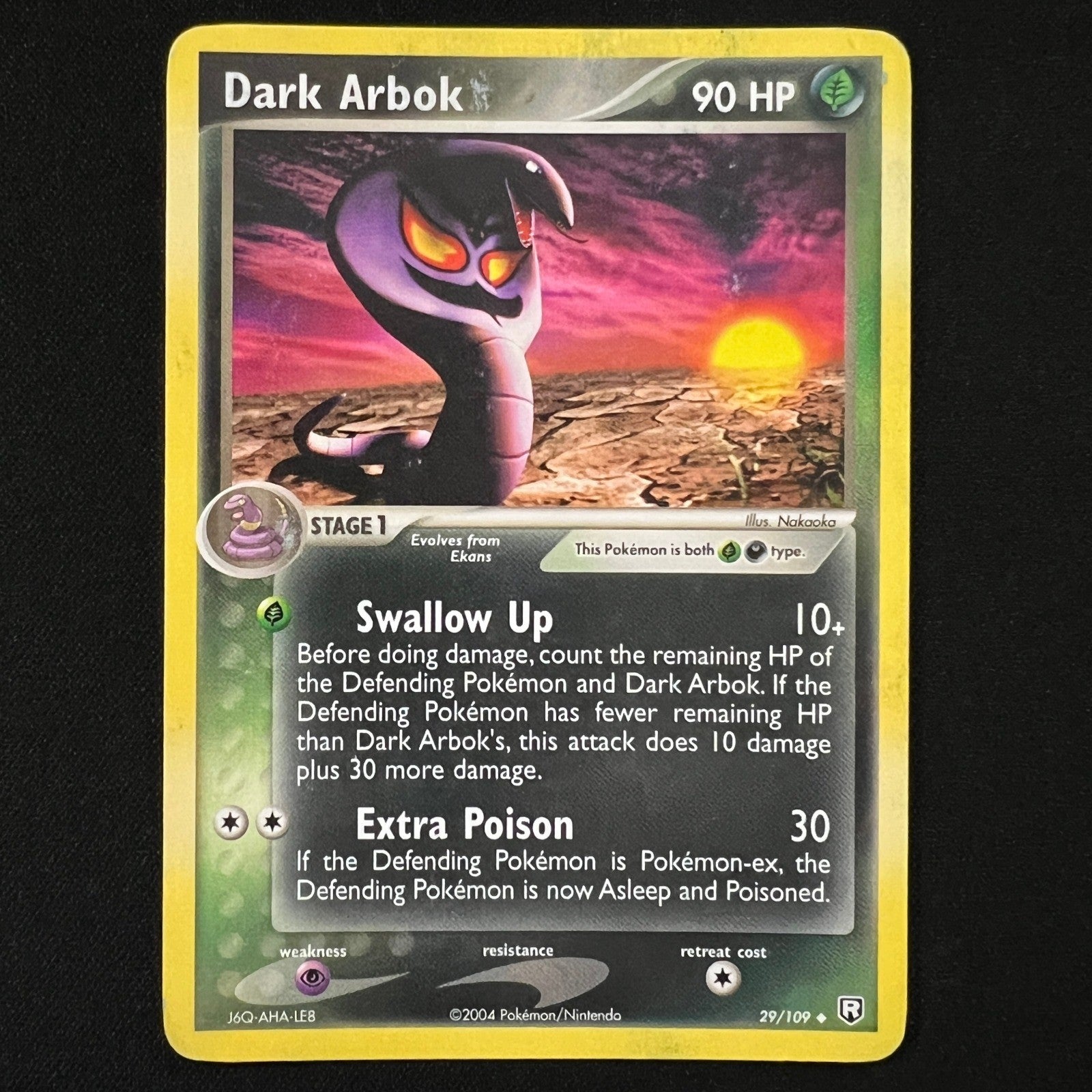 Dark Arbok Regular Uncommon 29/109 Team Rocket Returns LP