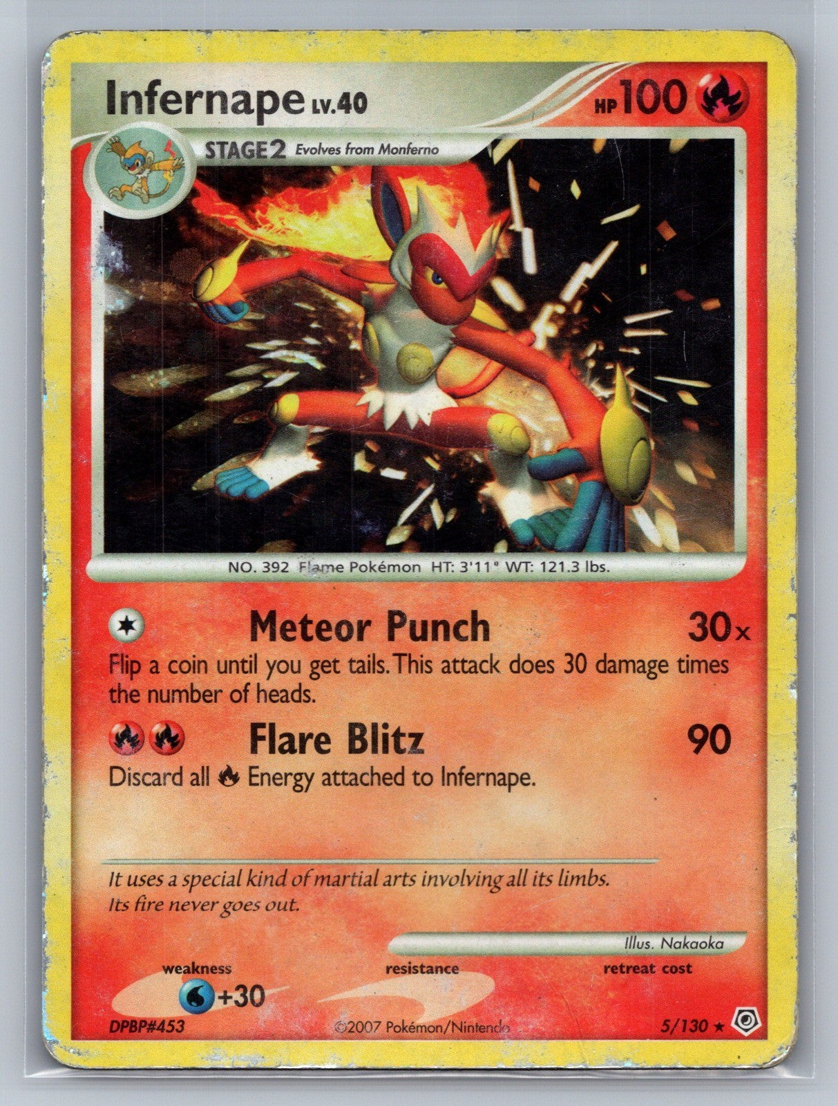 Infernape Holo Rare 5/130 Diamond and Pearl HP