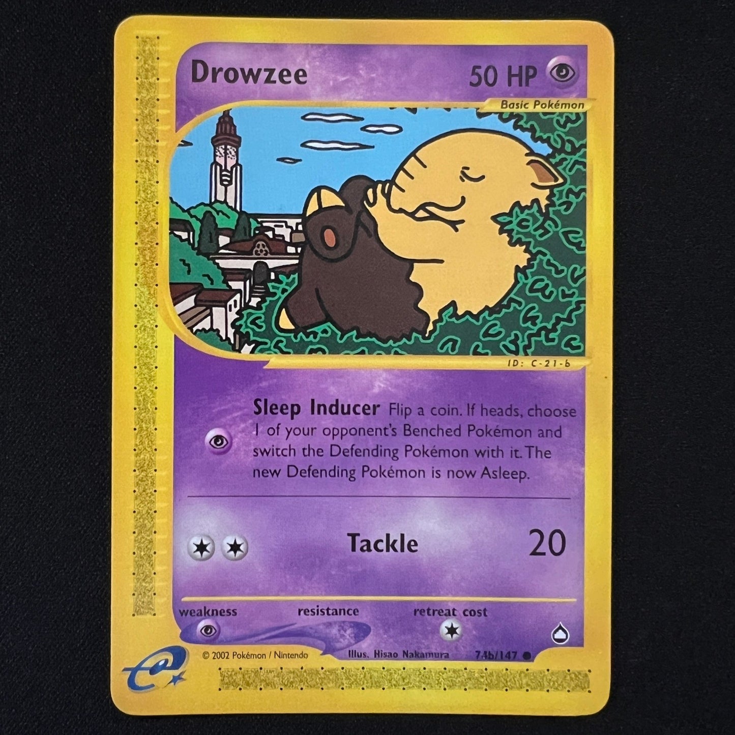 Drowzee (74a) Regular Common 074a/147 Aquapolis LP