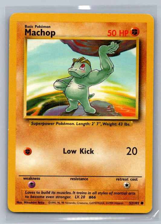 Machop Common 052/102 Base Set LP