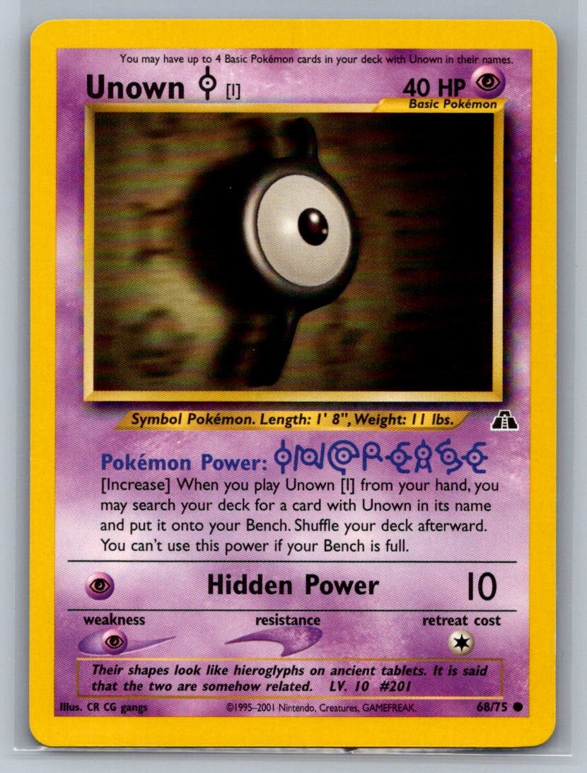 Unown [I] Unlimited 68/75 Neo Discovery LP