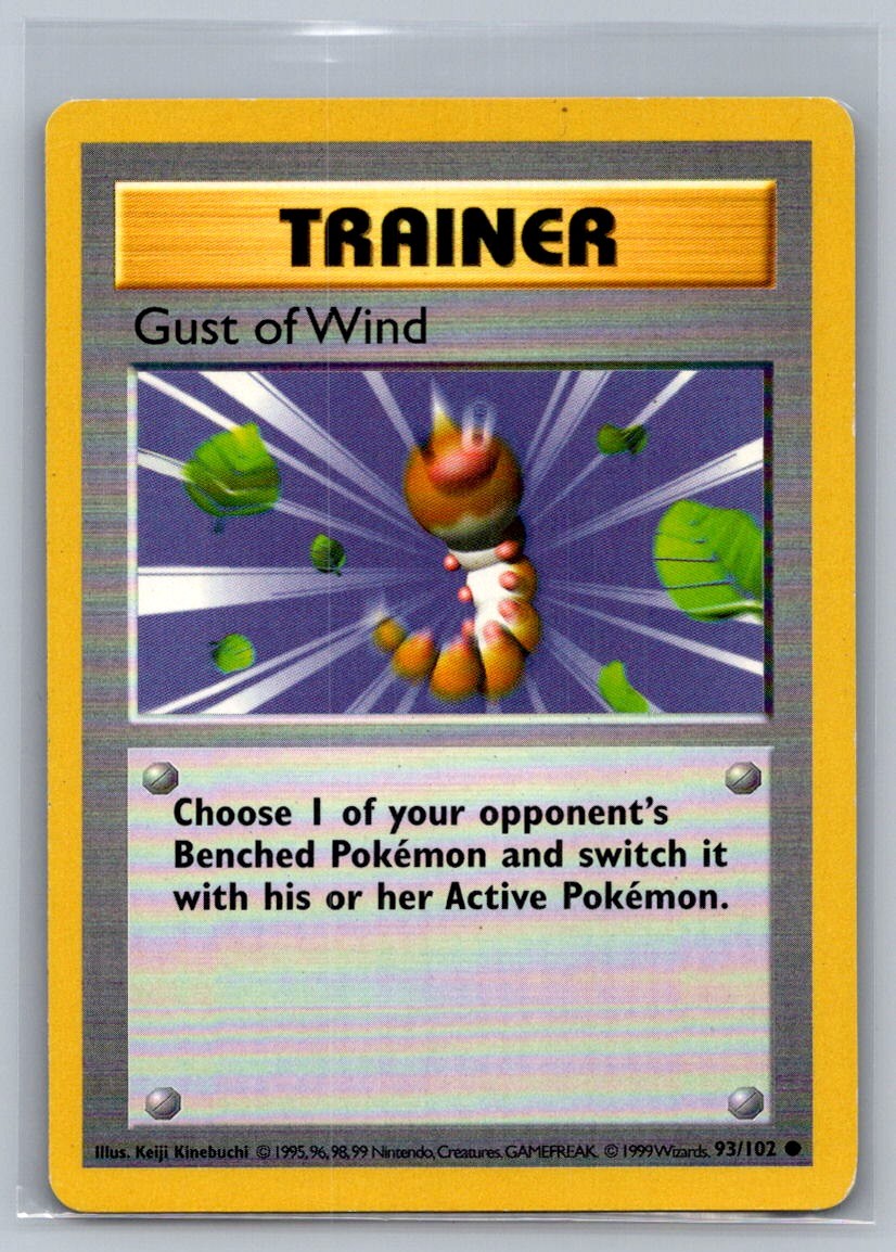 Gust of Wind Unlimited Common 093/102 Base Set (Shadowless) LP
