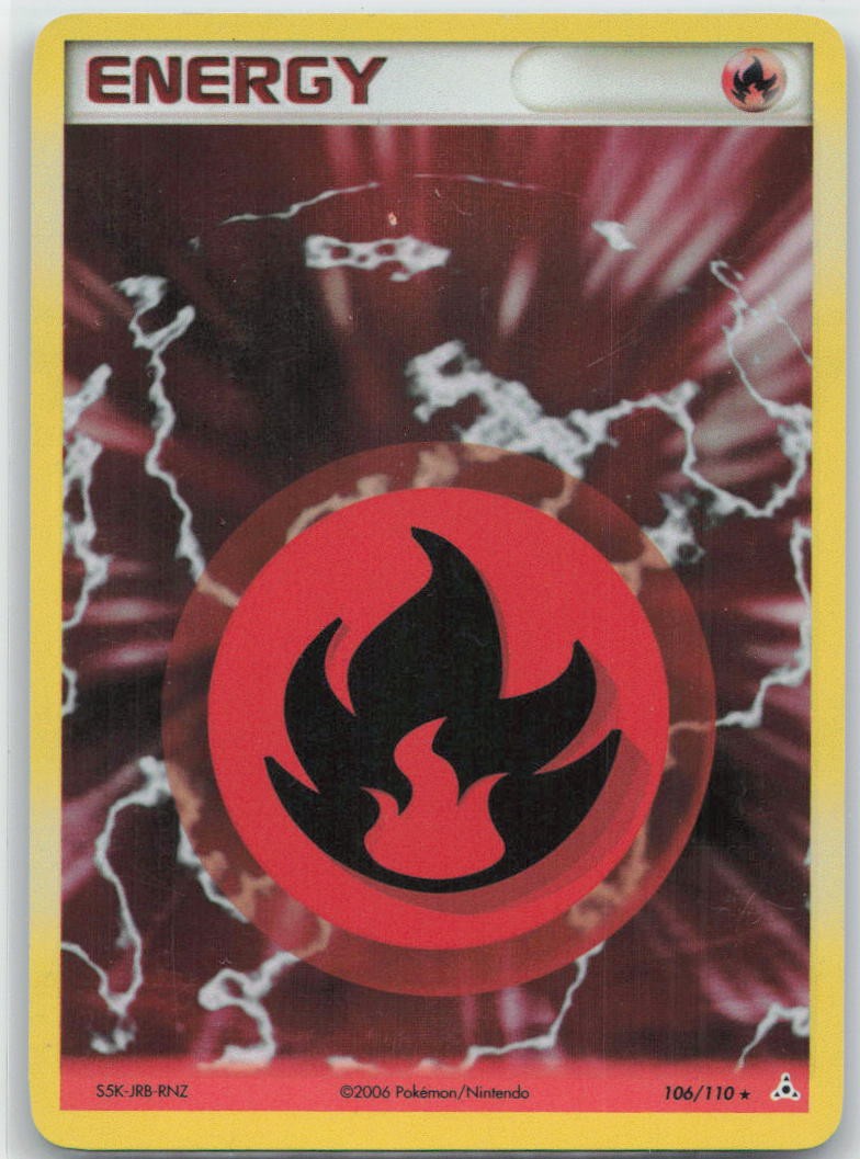 Fire Energy Holo Holo Rare 106/110 Holon Phantoms LP