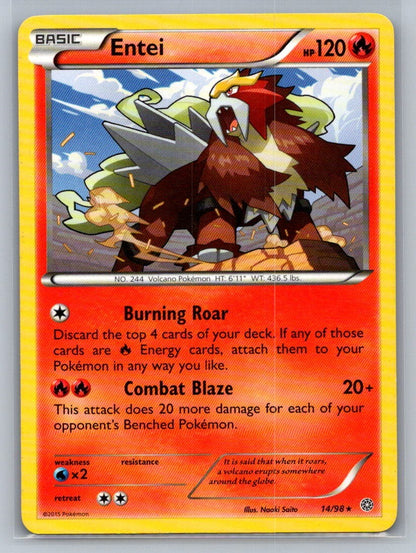 Entei (14) Rare 14/98 XY - Ancient Origins LP