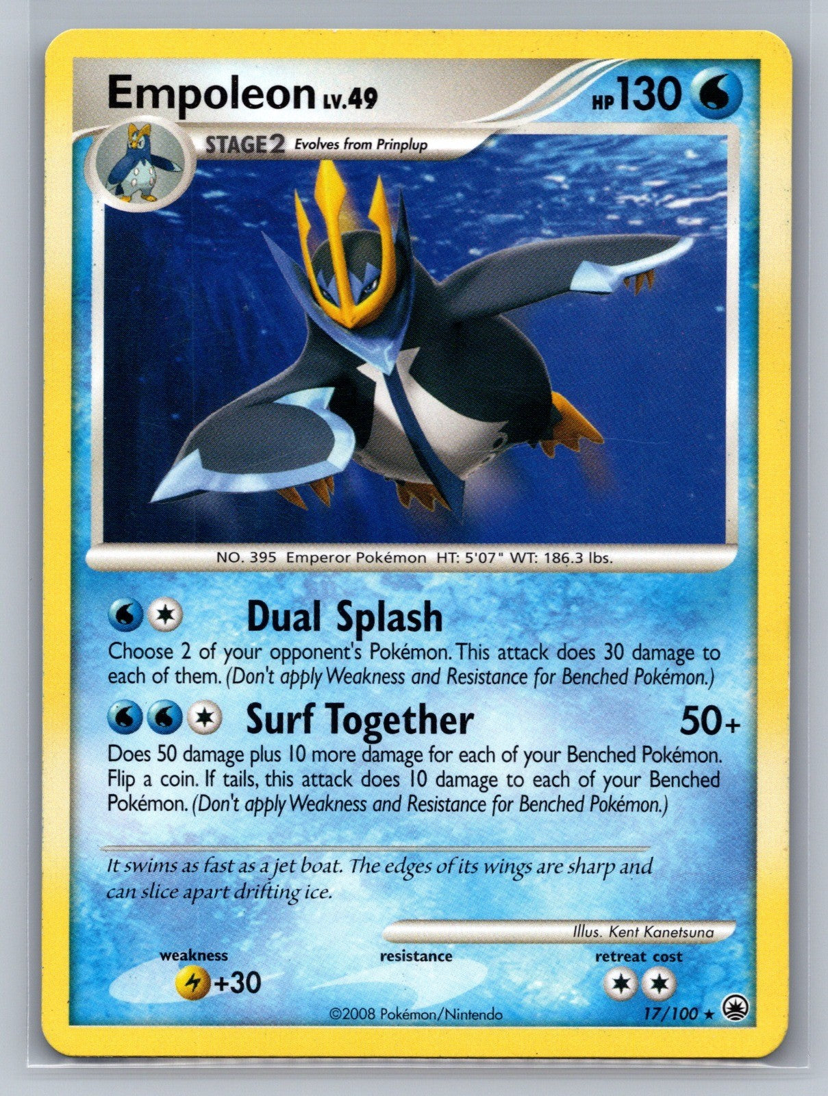 Empoleon Rare 17/100 Majestic Dawn NM