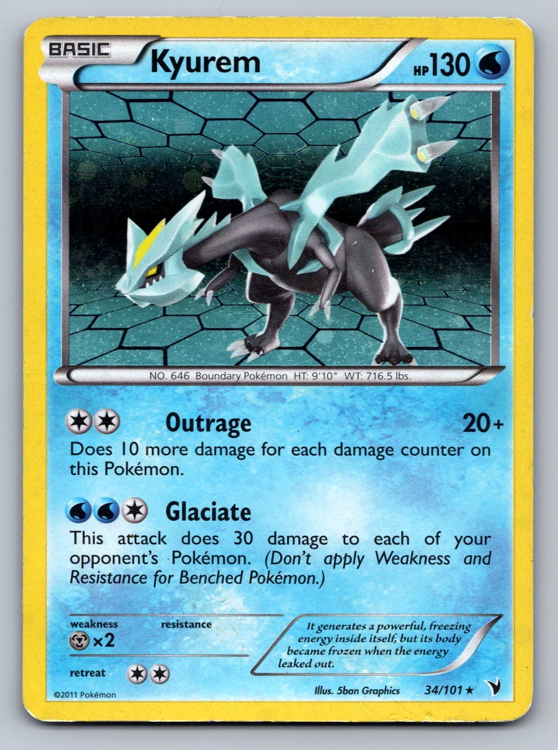 Kyurem 34/101 Water Noble Victories LP