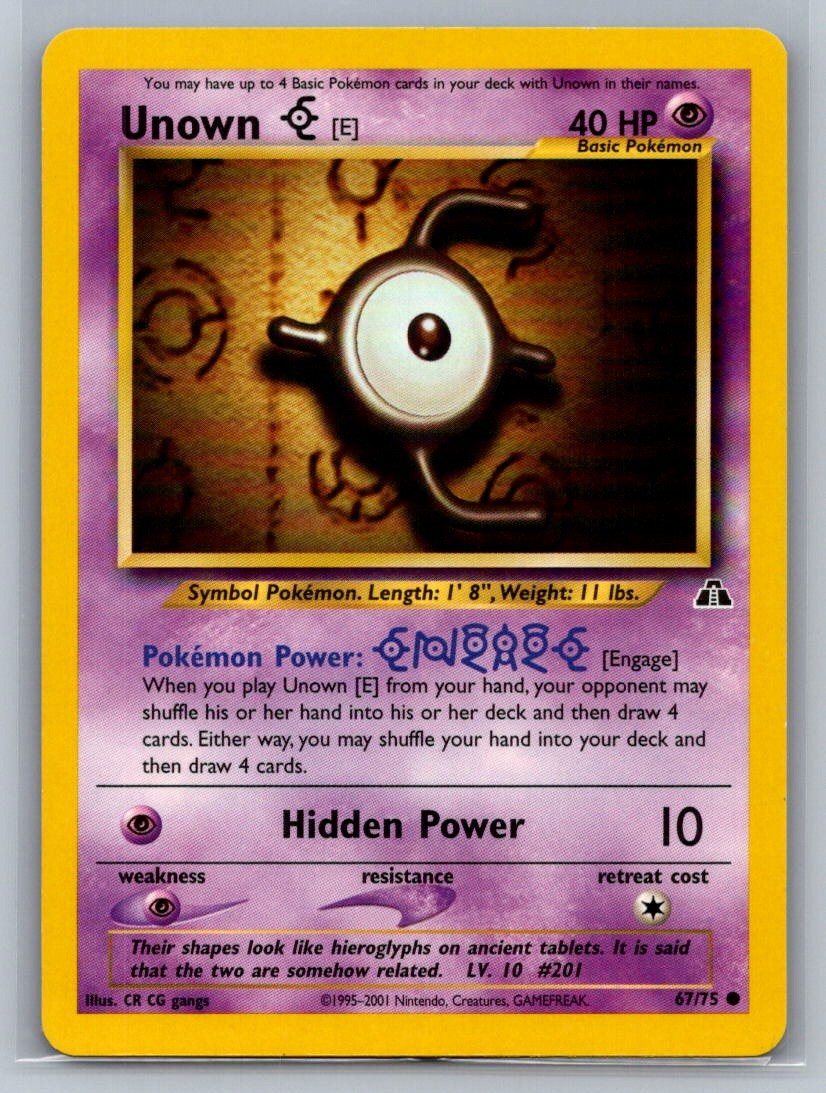Unown [I] Unlimited Common 68/75 Neo Discovery LP