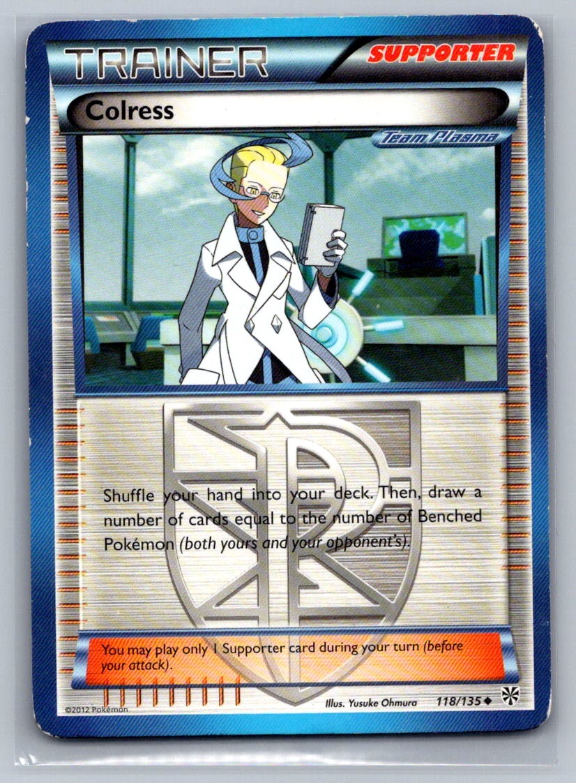 Colress (Team Plasma) Uncommon 118/135 Plasma Storm MP