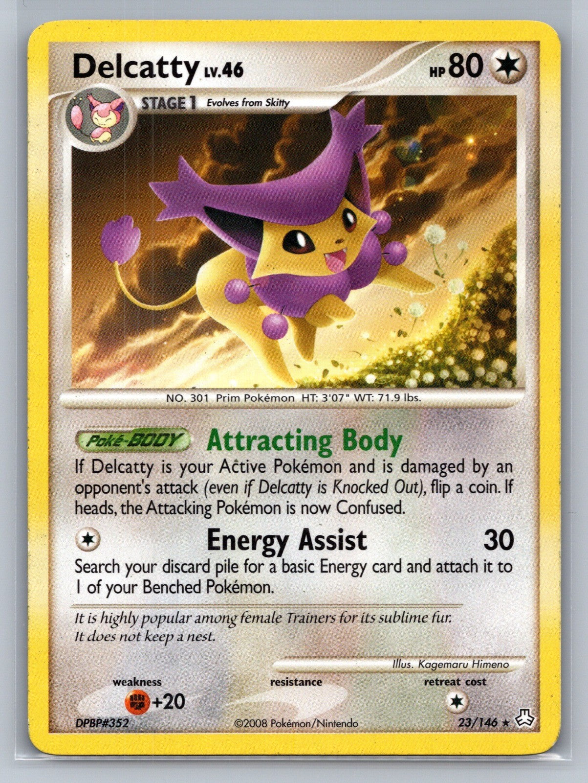 Delcatty Rare 23/146 Legends Awakened LP