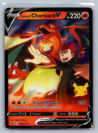 Lance's Charizard V Holo Promo SWSH133 SWSH: Sword & Shield Promo Cards NM