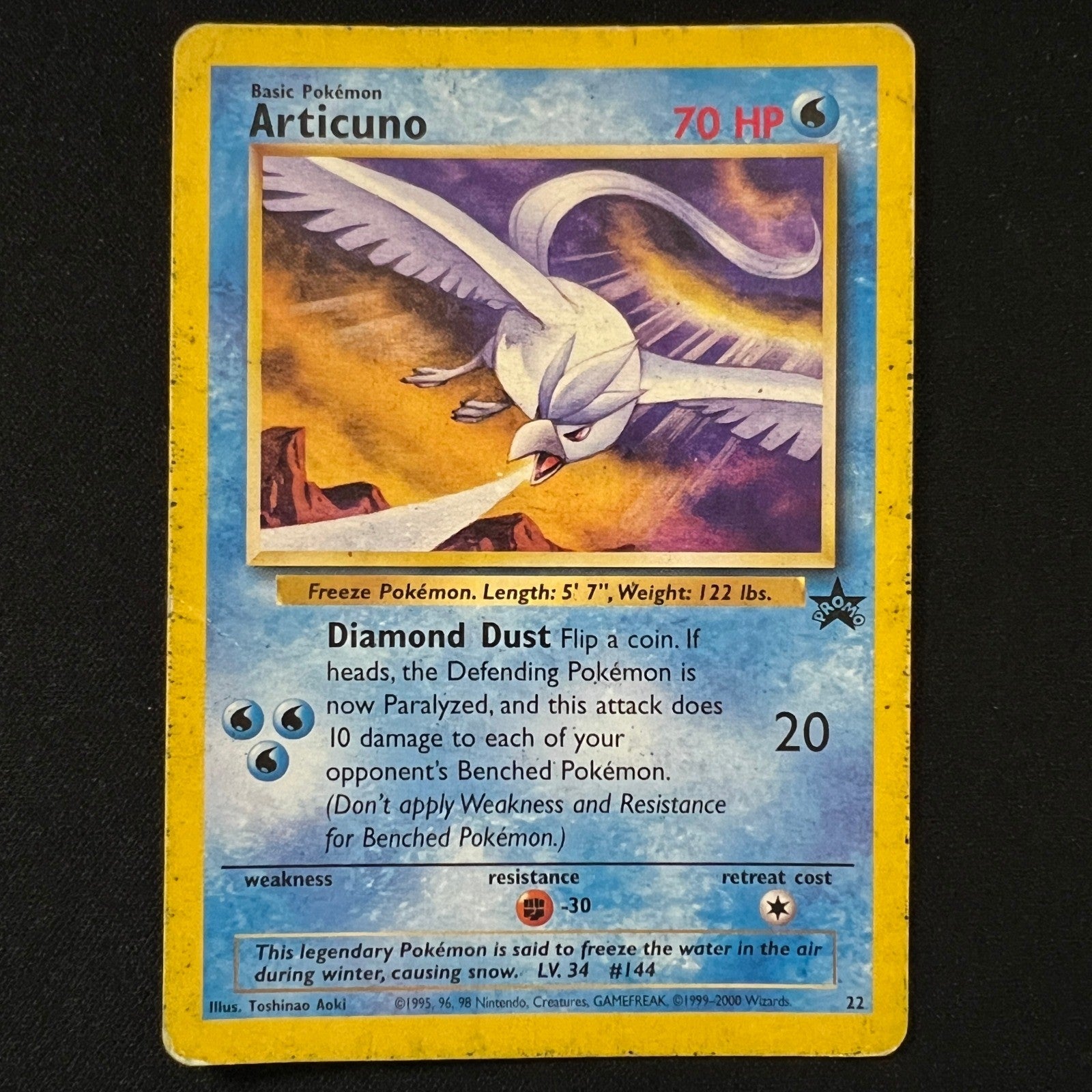 Articuno (22) Regular Promo 22/53 WoTC Promo MP