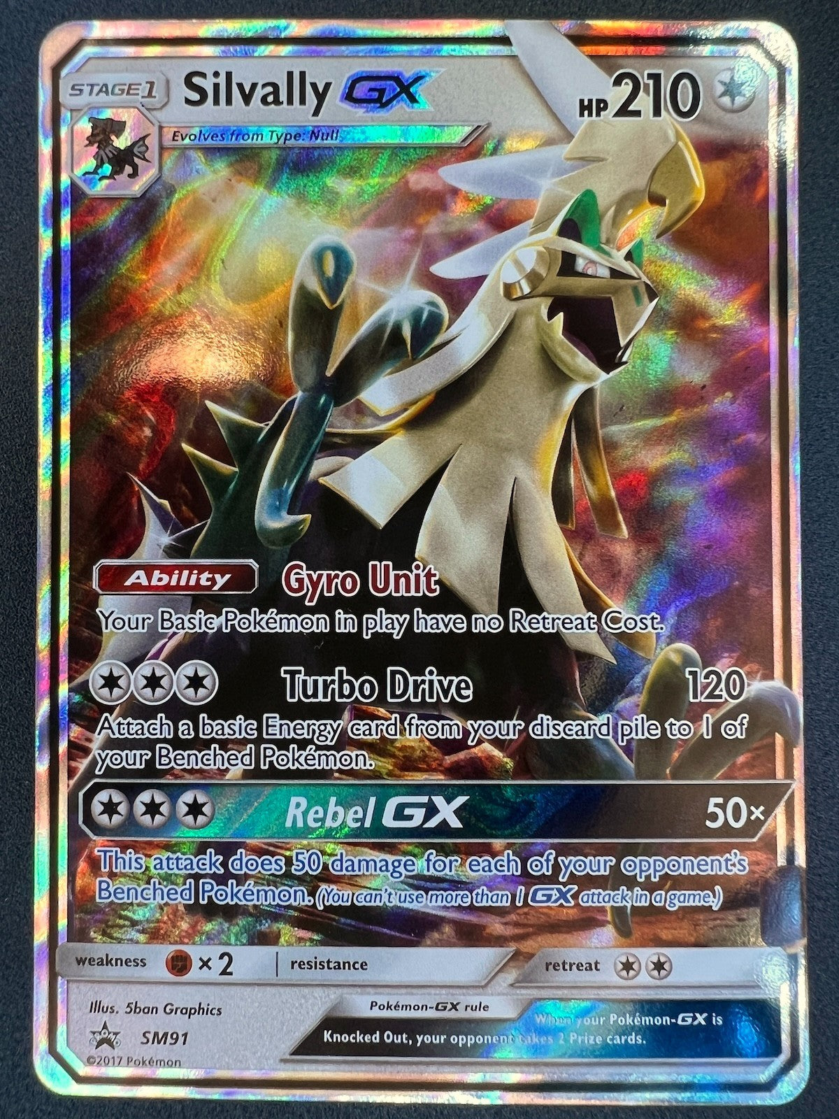 Silvally GX ⭐️ SM91 Holo Promo SM Black Star Promos 2017 Pokemon LP+/NM-