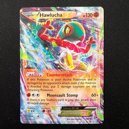 Hawlucha EX 64/111 - 2014 Pokémon XY Furious Fists Holo - LP/MP