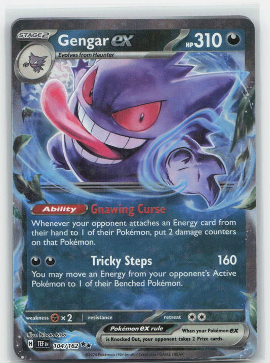 Gengar ex Holo Double Rare 104/162 SV05: Temporal Forces LP
