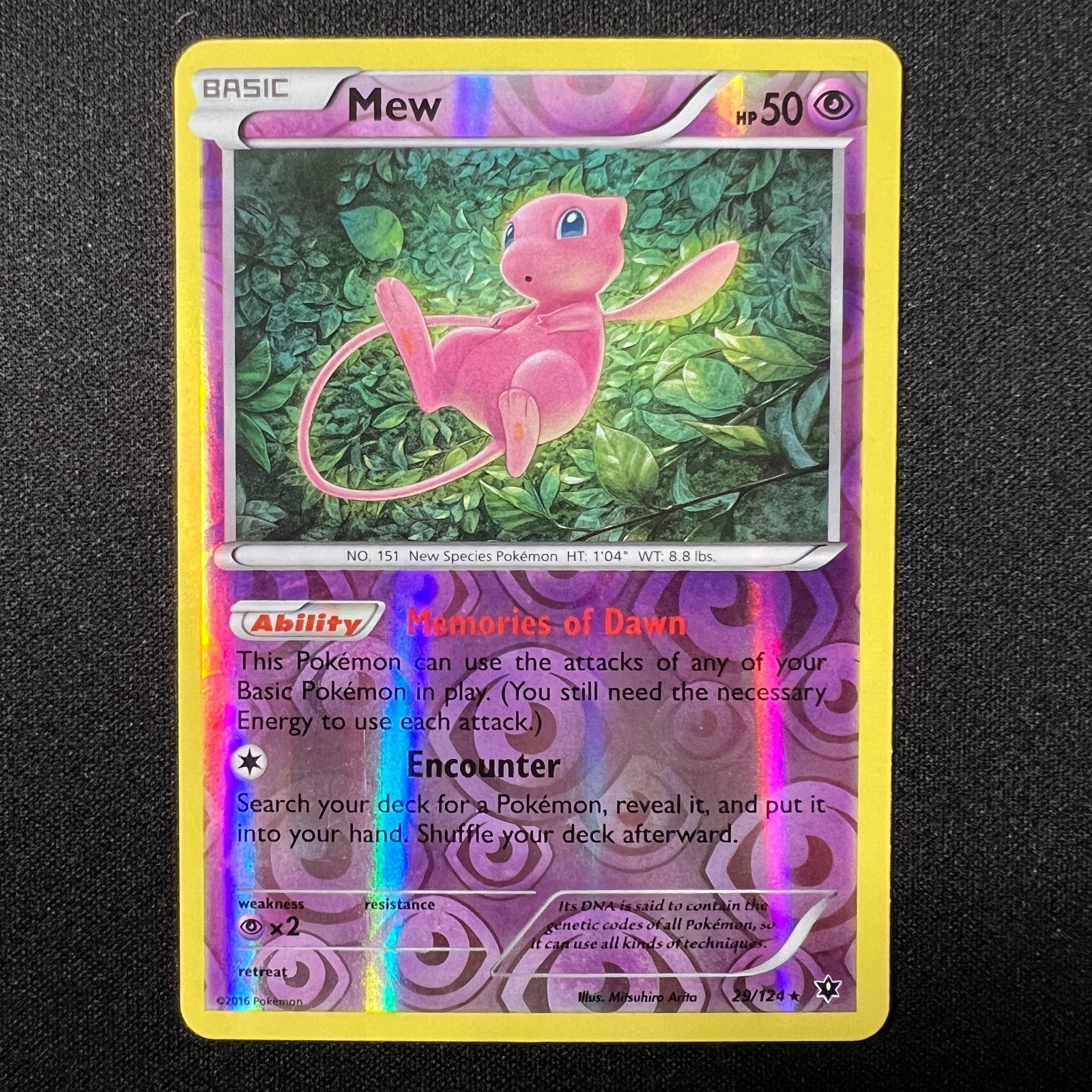 Mew (Reverse Holo) 29/124 – X&Y Fates Collide – Pokemon Cards TCG – LP