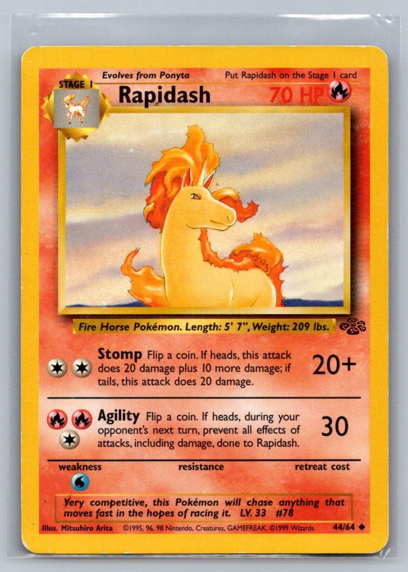 Rapidash Unlimited Uncommon 44/64 Jungle LP