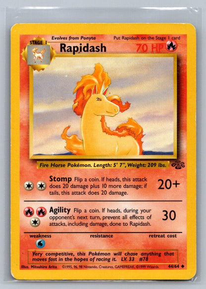 Rapidash Unlimited Uncommon 44/64 Jungle LP