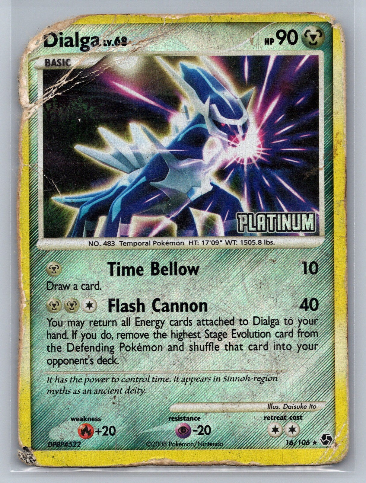 Dialga - 16/106 [Platinum] Reverse Holo Promo 016/106 Burger King Promos HP