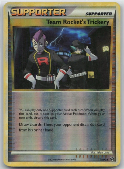 Team Rocket's Trickery Reverse Holo Uncommon 78/90 Undaunted LP