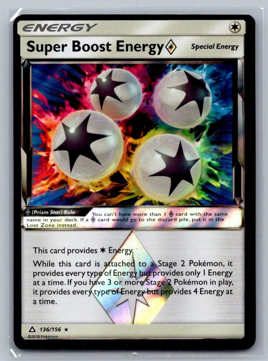 Super Boost Energy Prism Star Holo Prism Rare 136/156 SM - Ultra Prism NM