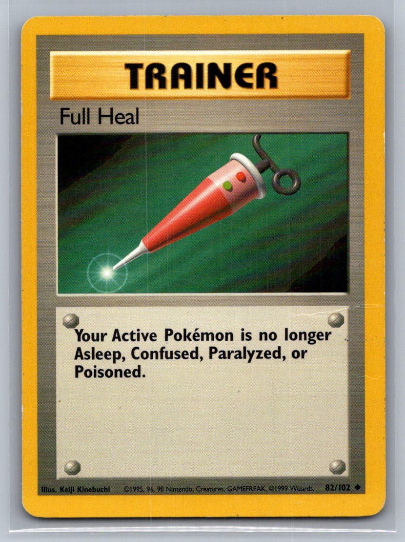 Full Heal Uncommon 082/102 Base Set LP