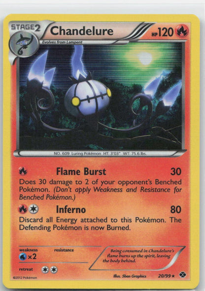 Chandelure Holo Holo Rare 20/99 Next Destinies NM