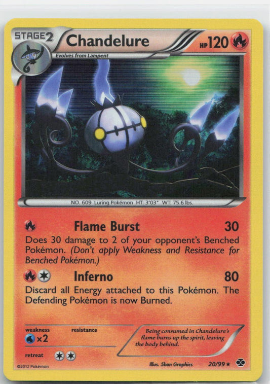 Chandelure Holo Holo Rare 20/99 Next Destinies NM