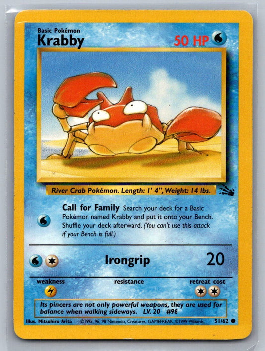 Krabby Unlimited Common 51/62 Fossil LP