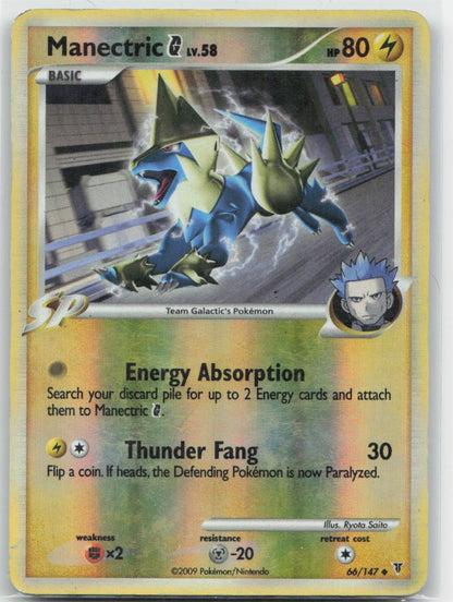 Manectric G Reverse Holo Uncommon 66 Supreme Victors MP