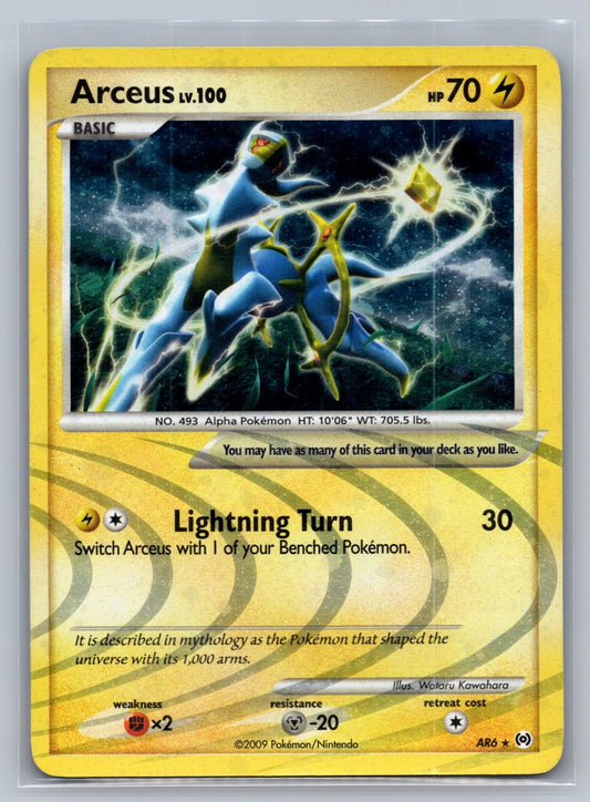Arceus () Holo Rare AR6 Arceus LP