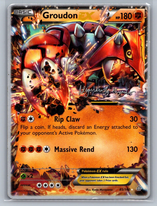 Groudon EX - 2015 (Alejandro Ng-Guzman) Ultra Rare 85/160 World Championship Dec