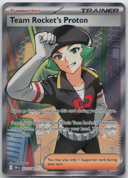 Team Rocket's Proton - Holo Ultra Rare 227/182 SV10: Destined Rivals NM