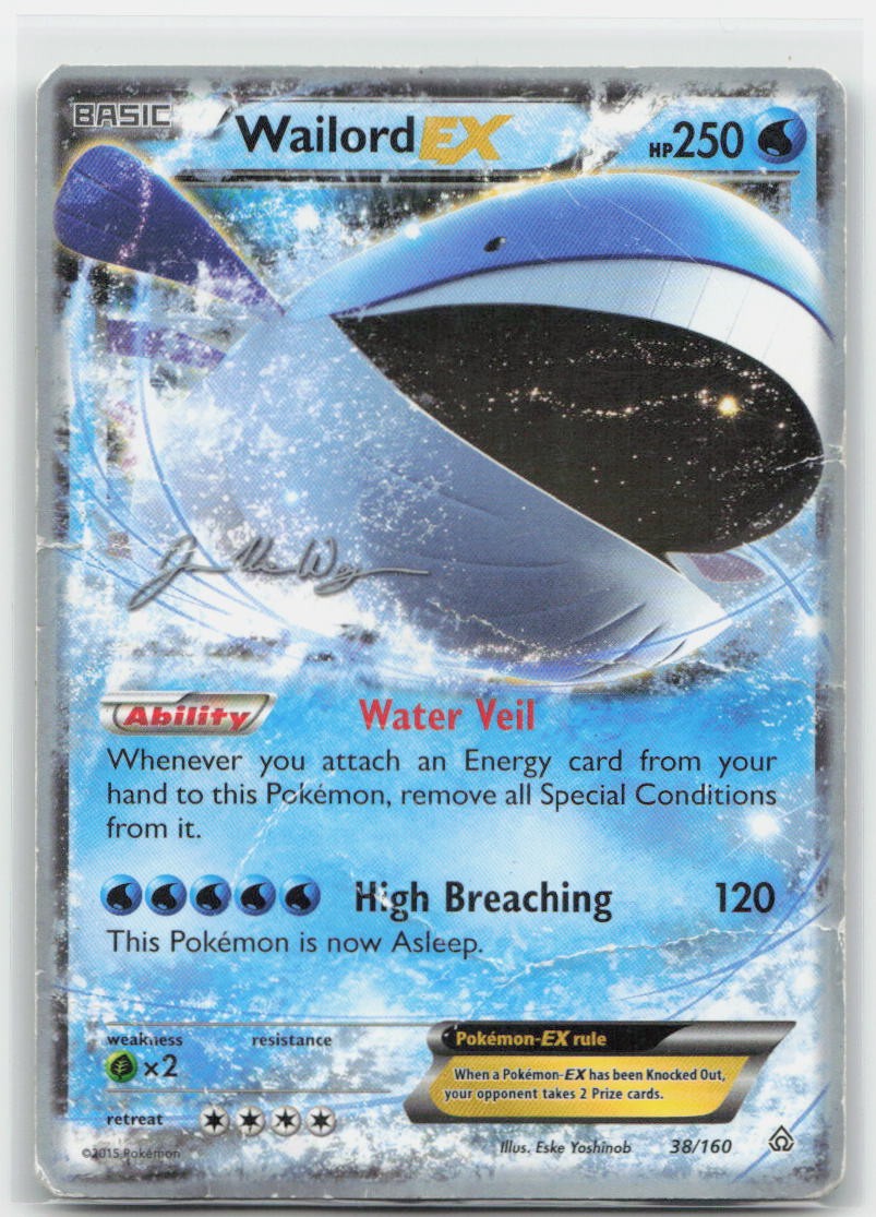 Wailord EX - 2015 (Jacob Van Wagner) Ultra Rare 38/160 Championship Decks HP