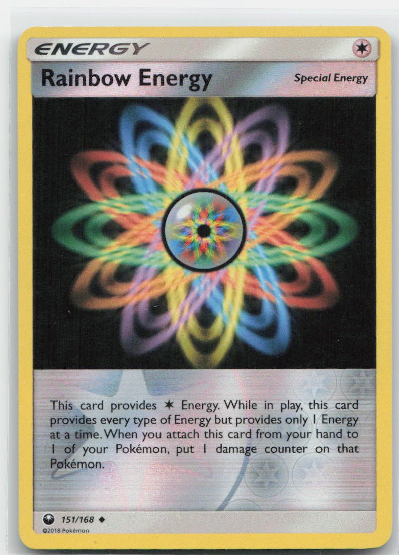 Rainbow Energy Reverse Holo Uncommon 151/168 SM - Celestial Storm NM
